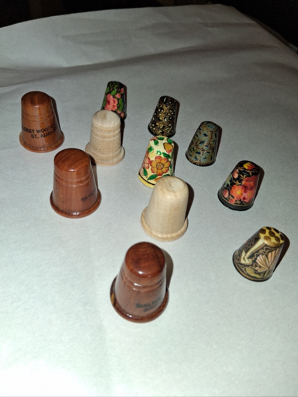 Vintage Wooden Thimble Bundle - Picture 12 of 15